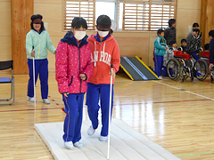 キャップハンディ体験学習の様子