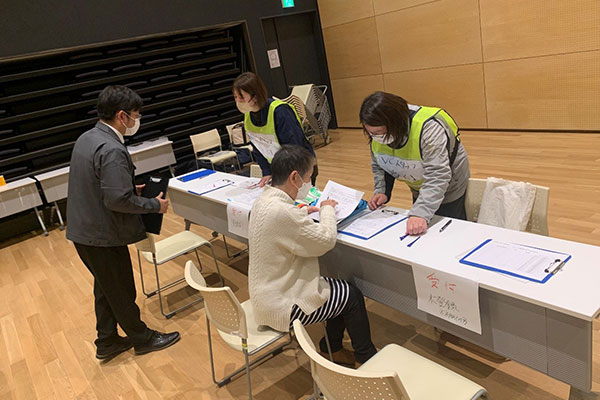 災ボラ運営訓練の様子